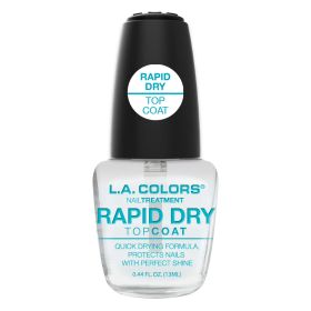 L.A. COLORS Craze Nail Polish Rapid Dry Top Coat Treatment Clear 0.44 fl oz