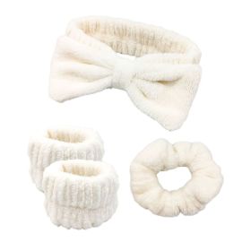 Hair Band Bracelet Hair Tie Four-piece Beige