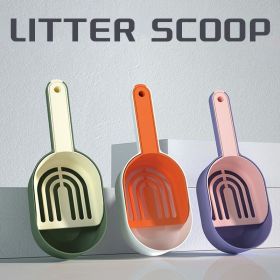 Cat Litter Scoop Self-cleaning Cat Litter Box Shovel Kitty Litter Scoop For Sandbox Kitty Litter Tray Shovel Poop Cats Supplies (Color: Green)
